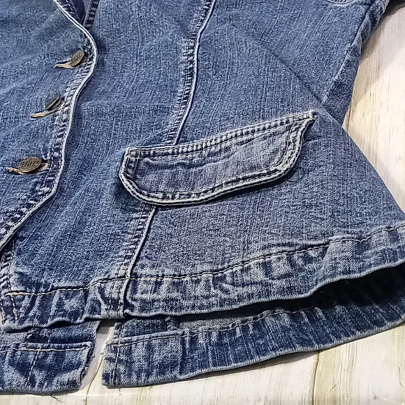 Ethyl Vintage Denim Jacket Size Medium - Picture 12 of 13